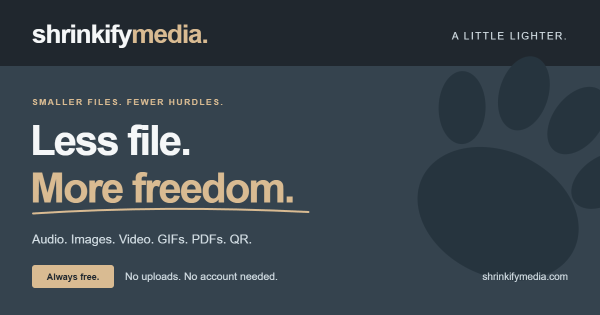 I was inspired to create my own media compressor toolbox
